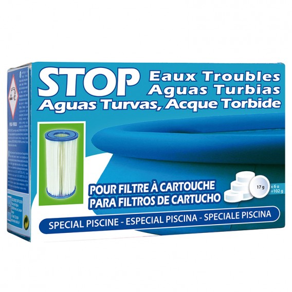 Stop aguas turbias (para filtros de cartucho) SATC6 120g