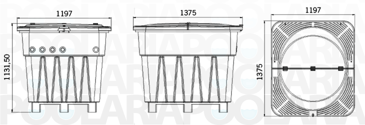 Dimensiones compacto Keops AstralPool