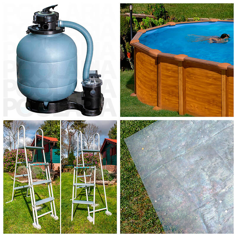 Equipamiento kit piscina Gre Amazonia