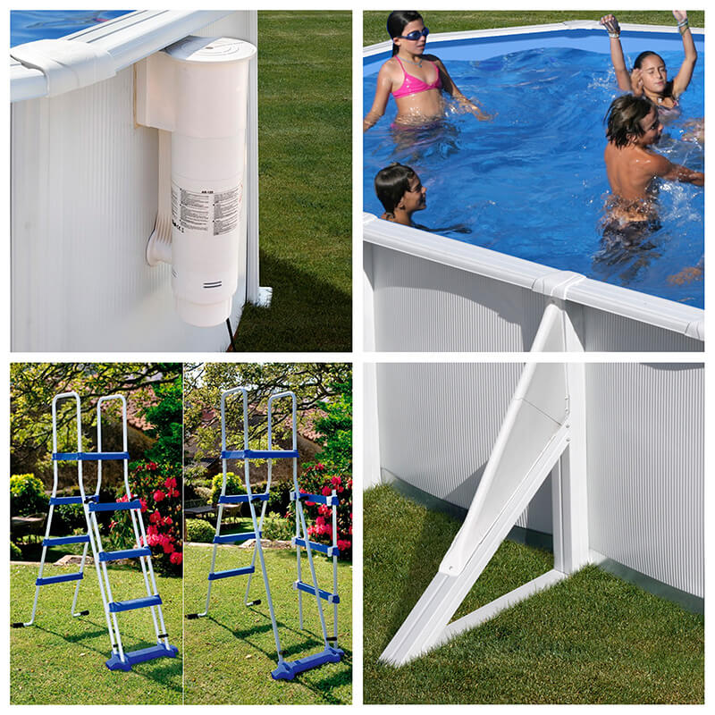 Equipamiento piscina desmontable Gre Azores ovalada