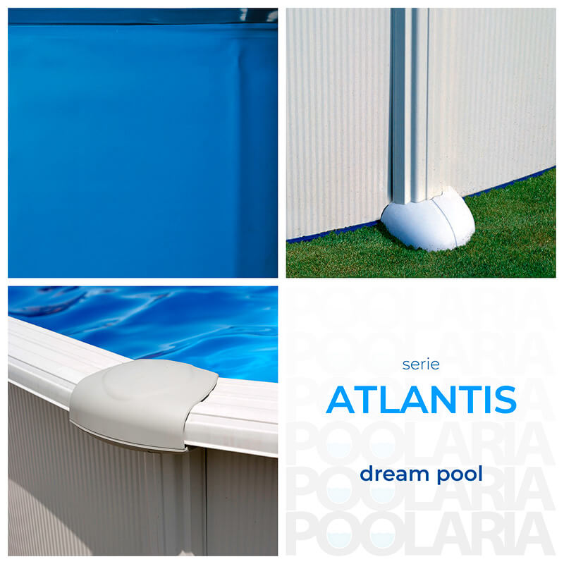 Detalles piscina desmontable Gre Atlantis circular