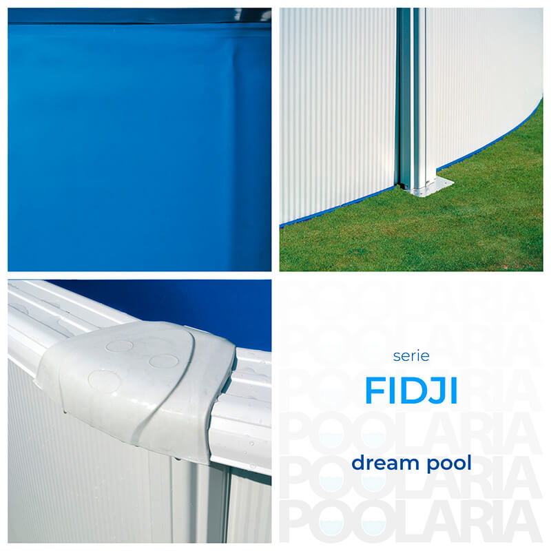 Detalles piscina desmontable Gre Fidji circular