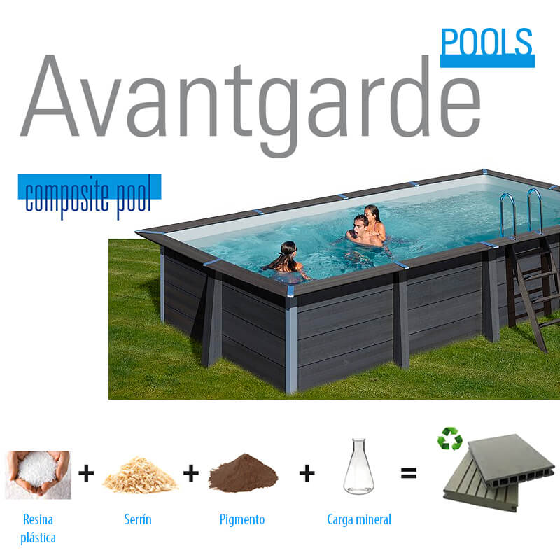 Piscina desmontable de composite Gre 326 x 326 x 96 cm