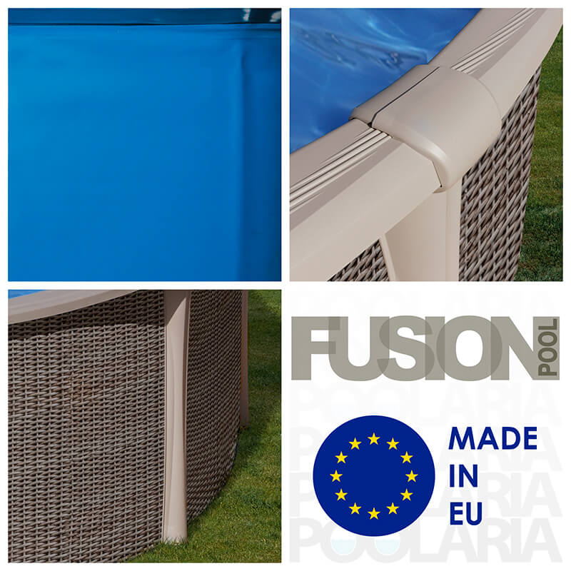 Detalles piscina desmontable Gre Fusion circular
