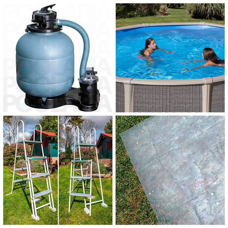 Equipamiento piscina Gre Fusion circular