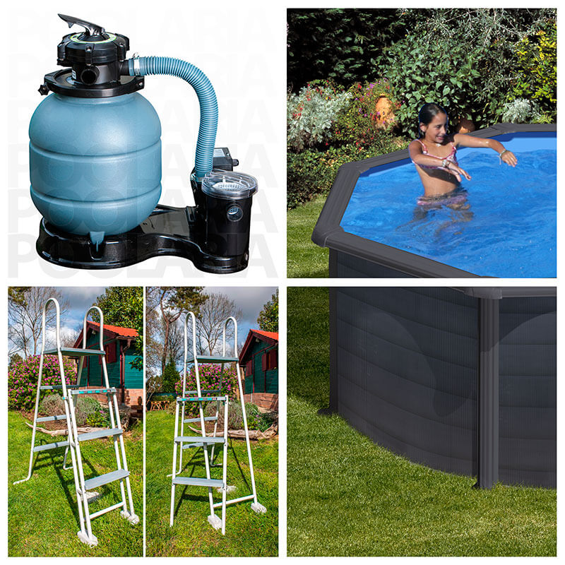 Equipamiento piscina desmontable Gre Kea circular