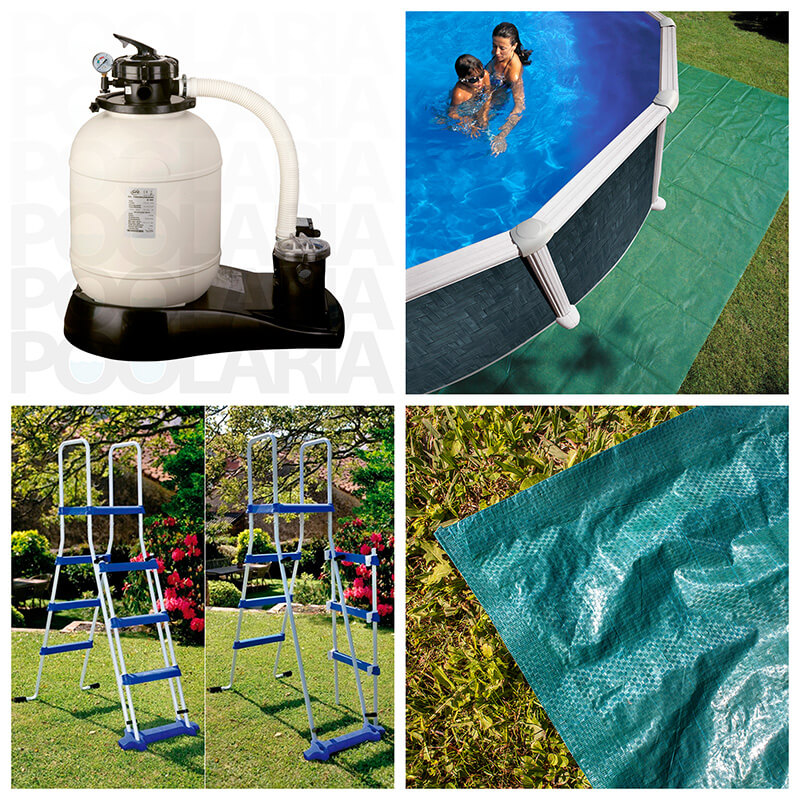 Equipamiento kit piscina Gre Creta