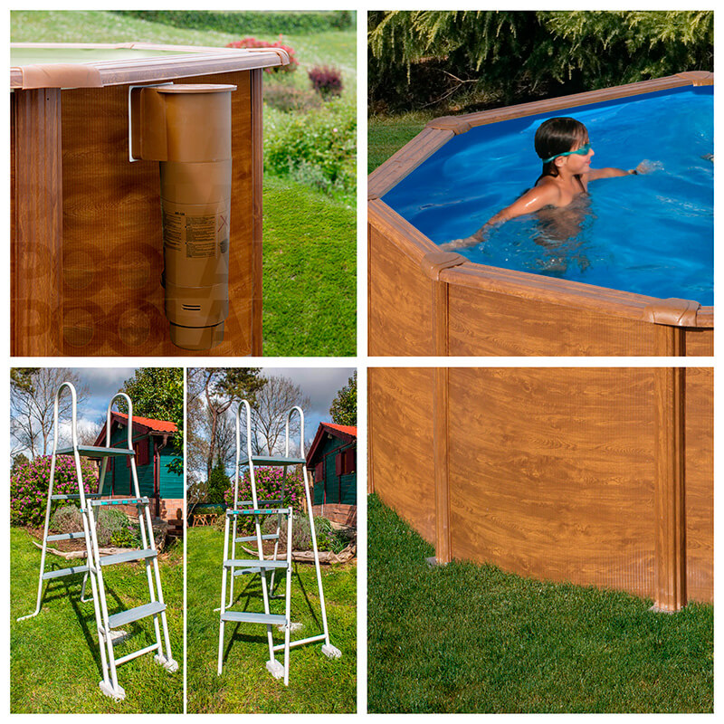 Equipamiento piscina desmontable Gre Sicilia circular