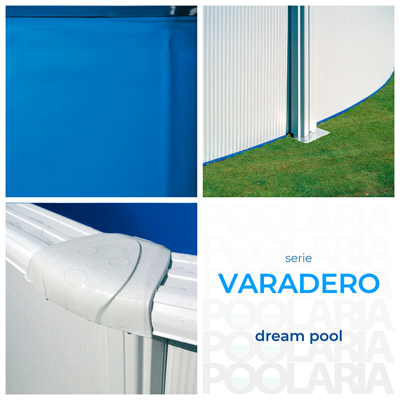 Detalles piscina desmontable Gre Varadero en ocho