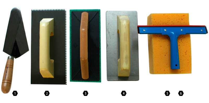 Herramientas colocación gresite