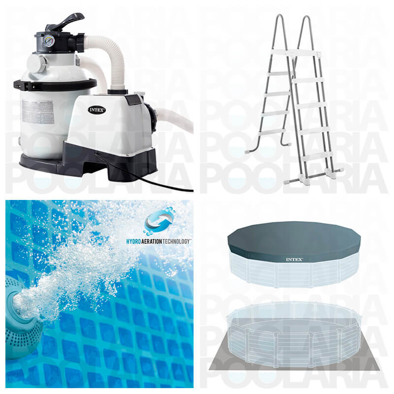 Equipamiento piscina Intex Graphite Panel 26384NP