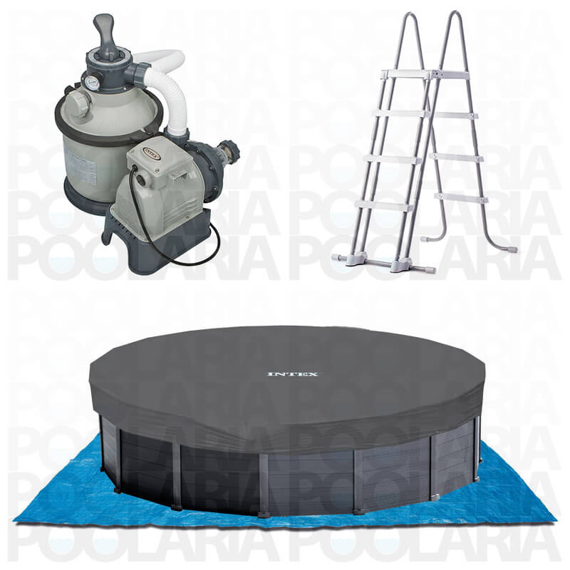 Equipamiento piscina Intex Graphite Panel 28382NP
