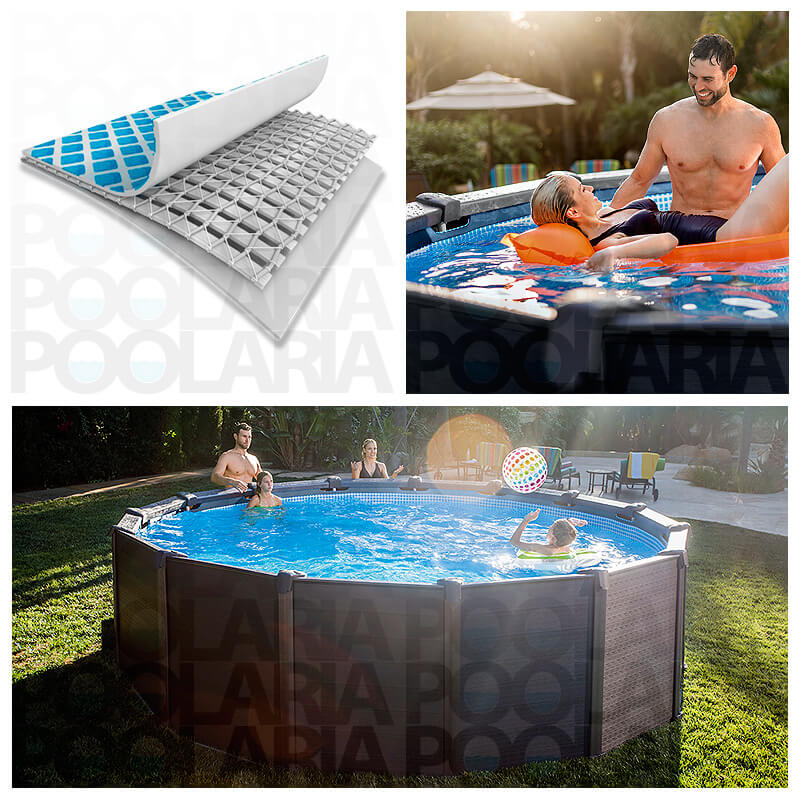 Detalles piscina Intex Graphite Panel