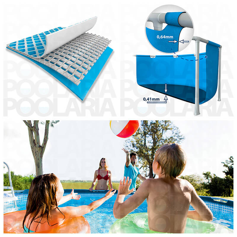 Detalles piscina Intex Metal Frame