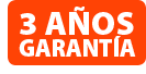 3 años de garantía