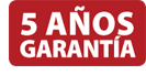 5 años de garantía