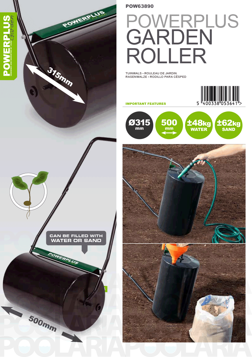 Rodillo para césped 500 mm Powerplus KRTGR9101 |