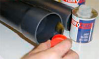 Unión encolada tubos PVC paso 3