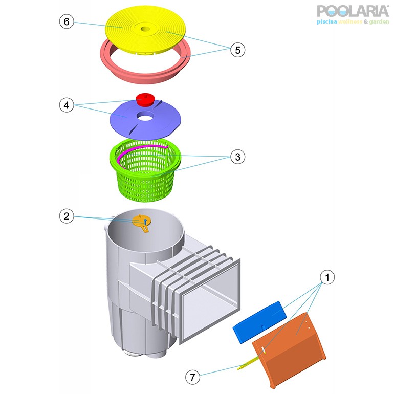 Recambios skimmer AstralPool tapa circular