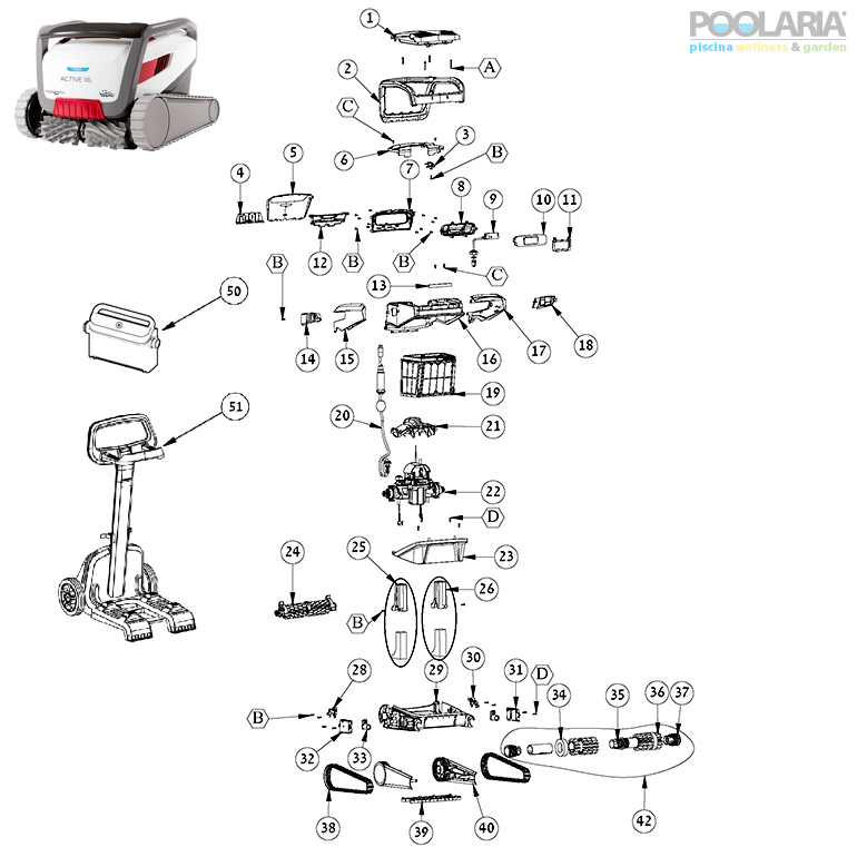 Recambios Dolphin Active X6