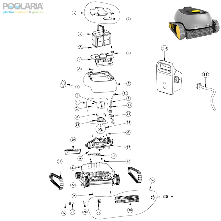 Recambios Dolphin Avalon 20