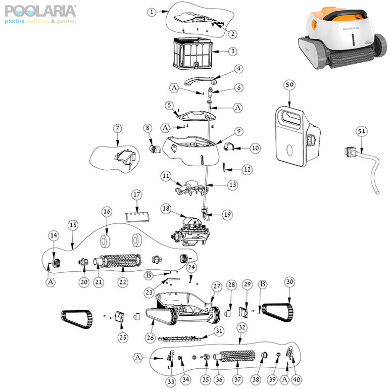 Recambios Dolphin Acuarius R2