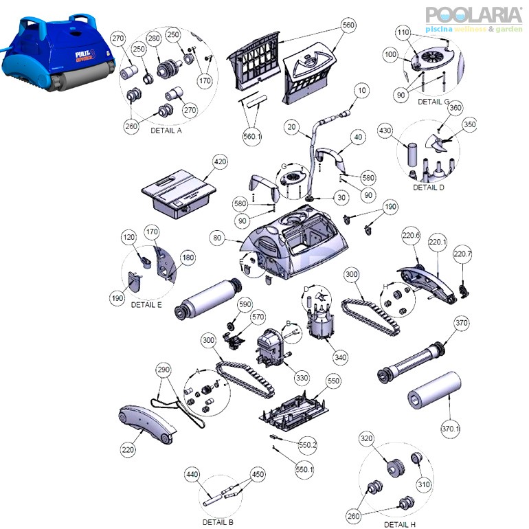 Recambios AstralPool Pulit Advance 3