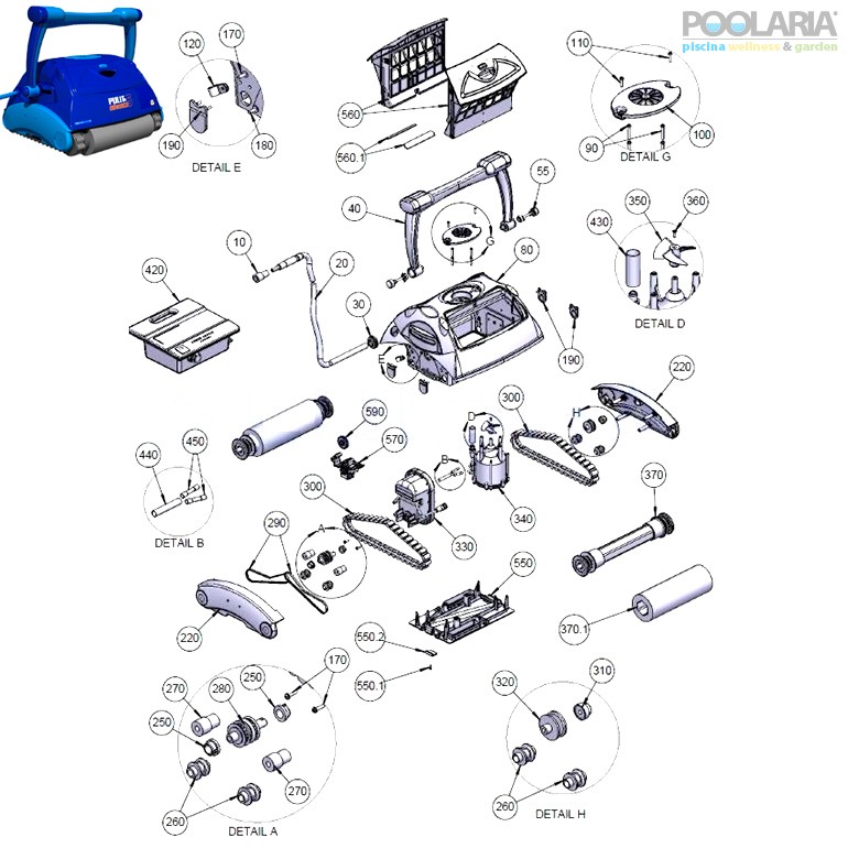 Recambios AstralPool Pulit Advance 5