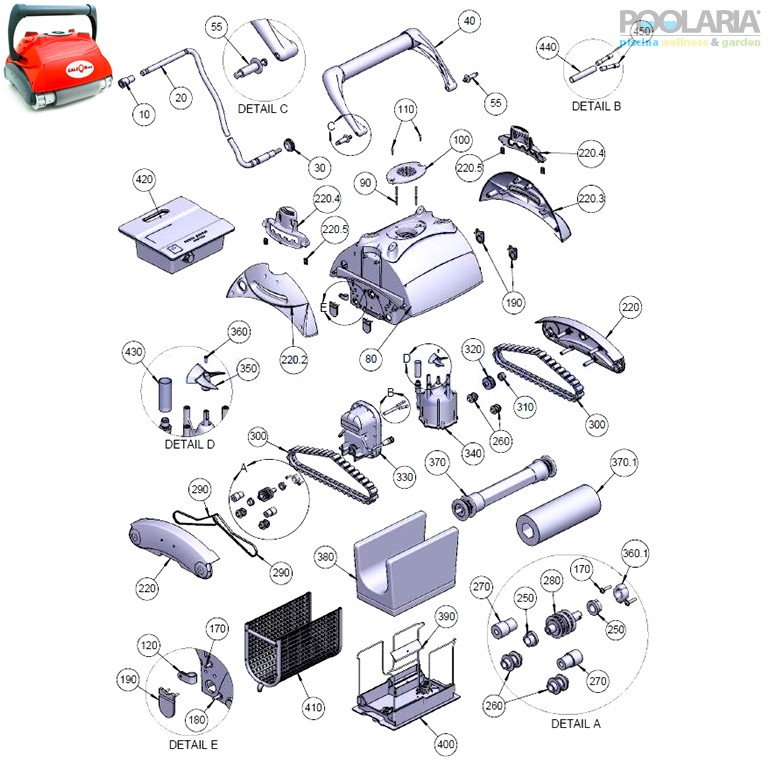 Recambios AstralPool Galeon MD