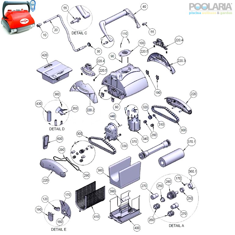 Recambios AstralPool Galeon RC