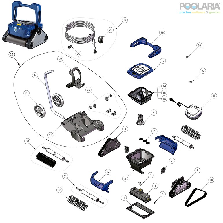 Recambios Zodiac CyclonX RC 4402