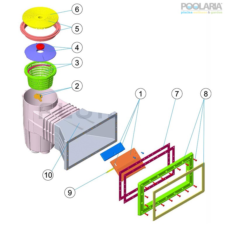 Recambios skimmer 15L AstralPool 01463