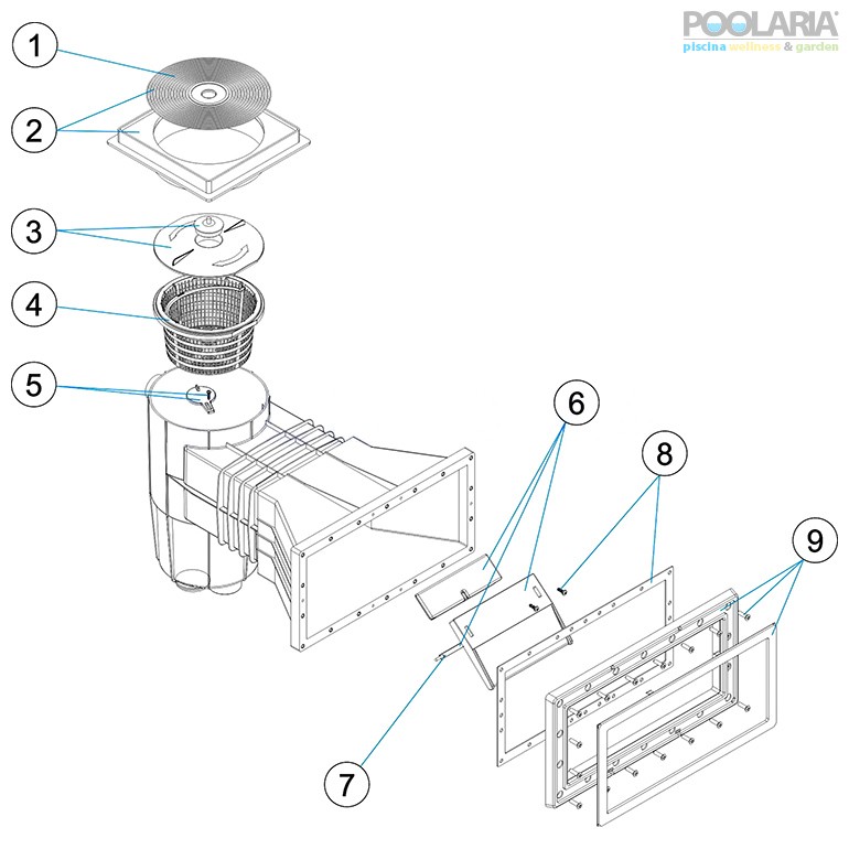 Recambios skimmer 15L AstralPool 01464