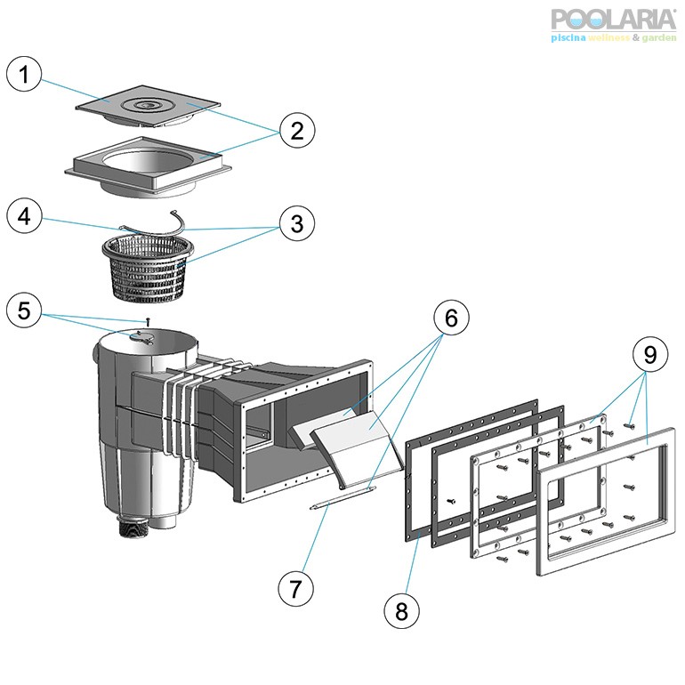 Recambios skimmer 15L AstralPool 34413