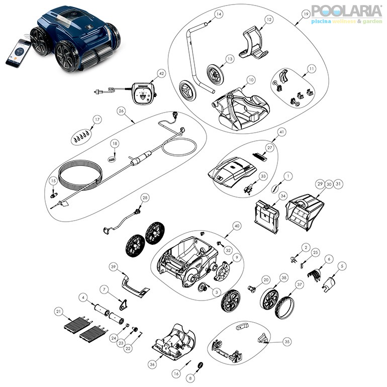 Recambios Zodiac Alpha RA 6500 iQ