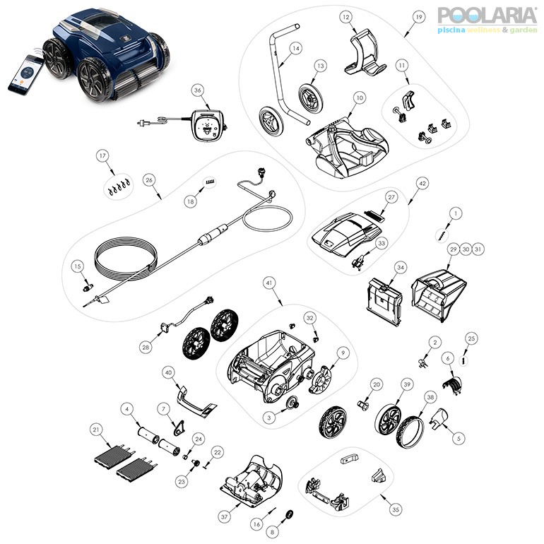 Recambios Zodiac Alpha RA 6700 iQ