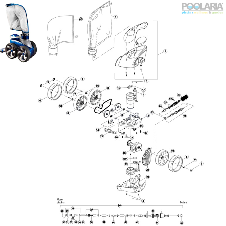 Recambios Polaris 3900 Sport