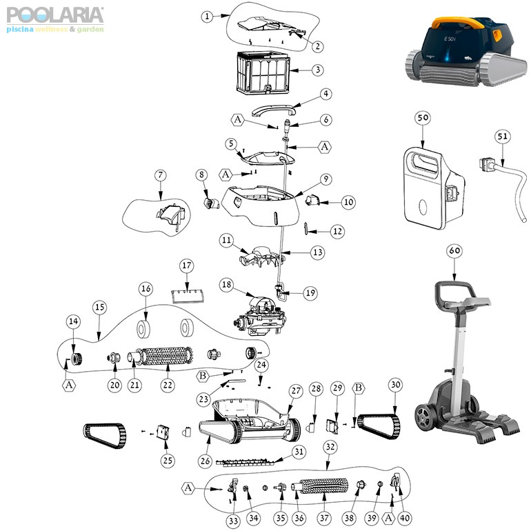 Recambios Dolphin E50i