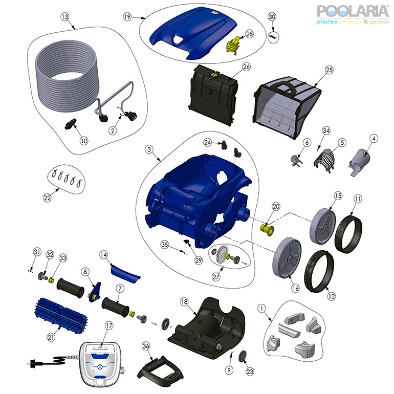 Cómo funciona un robot limpiafondos de piscina Zodiac Vortex 