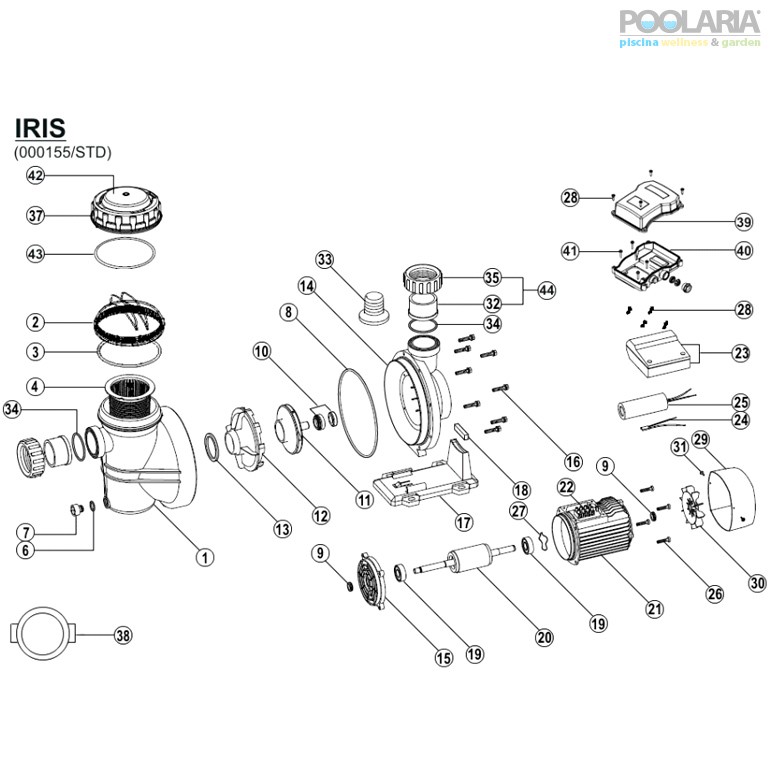 Recambios bomba ESPA Iris