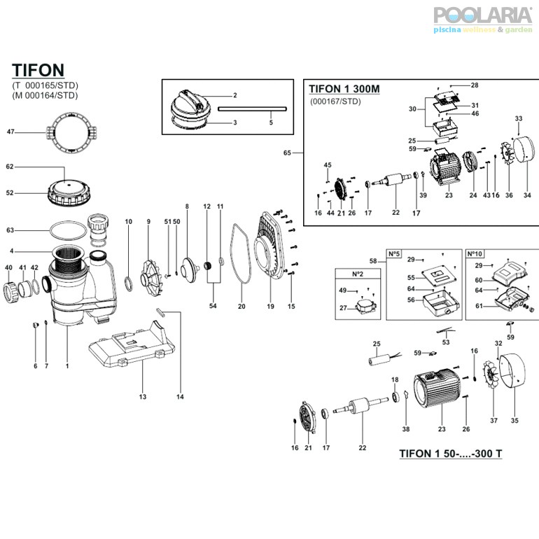 Recambios bomba ESPA Tifon