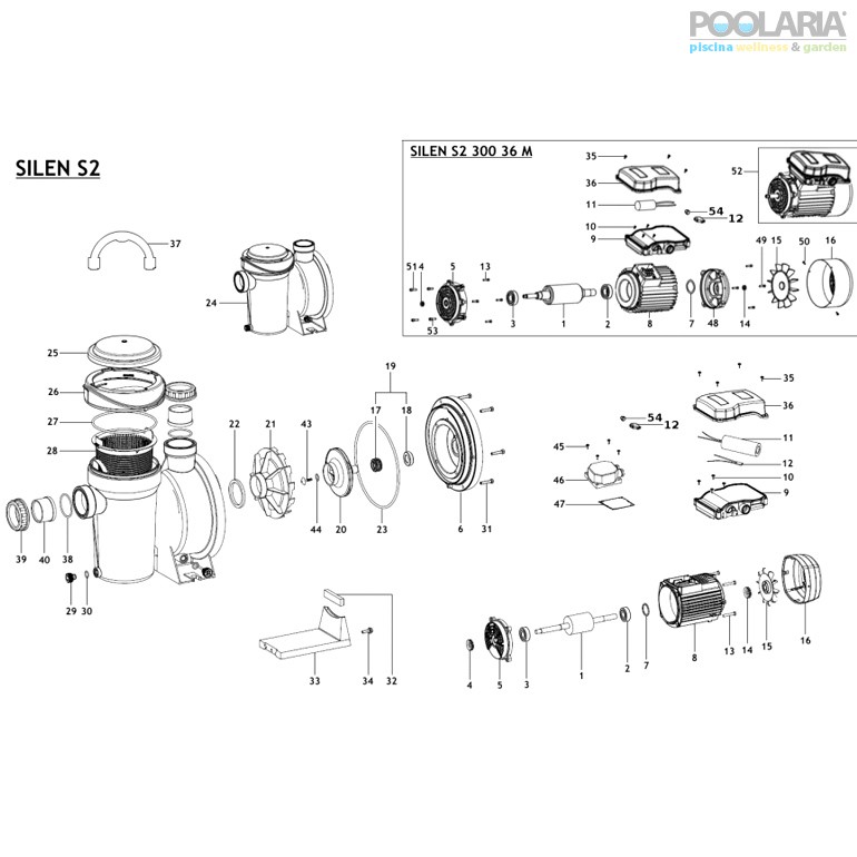 Recambios bomba ESPA Silen S2