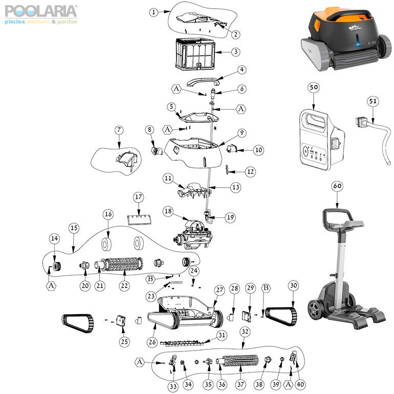 Recambios Dolphin E40i