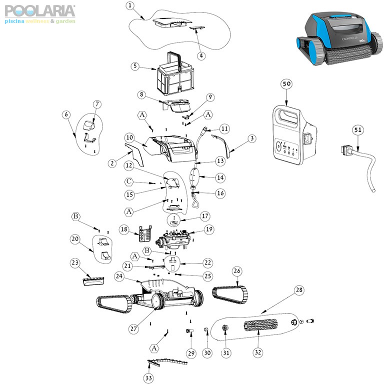 Recambios Dolphin Carrera 25