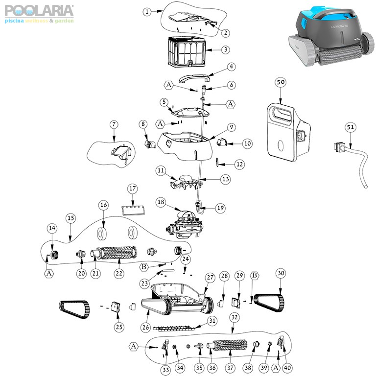 Recambios Dolphin Carrera 30