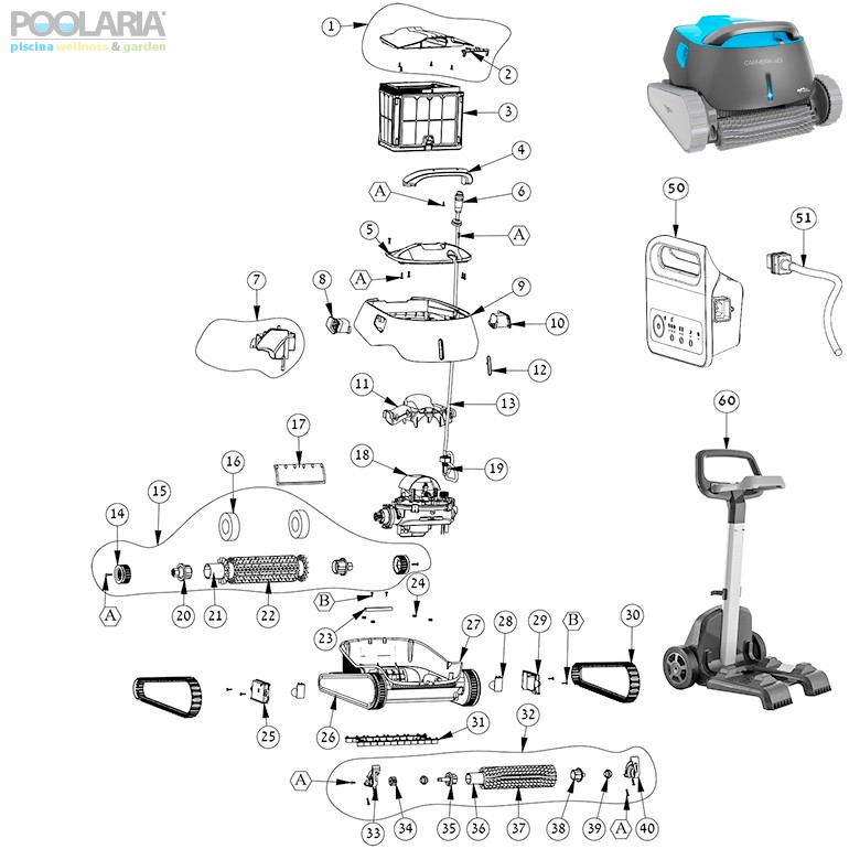 Recambios Dolphin Carrera 40i