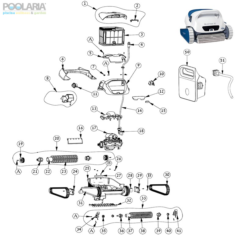 Recambios Dolphin Blue Maxi 30