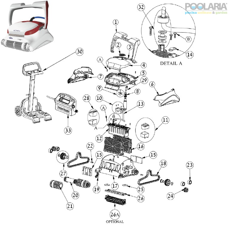 Recambios Dolphin Active 4