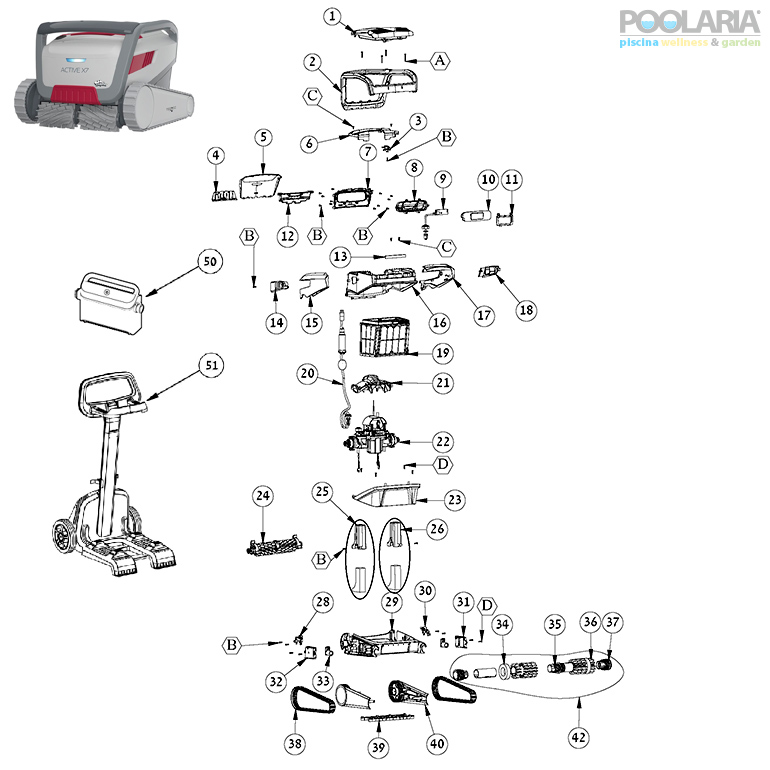 Recambios Dolphin Active X7