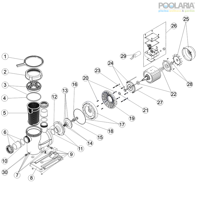 Recambios bomba Alaska Plus AstralPool